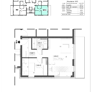 RZUTY MIESZKAŃ P-1, P-3, P-6, P-7